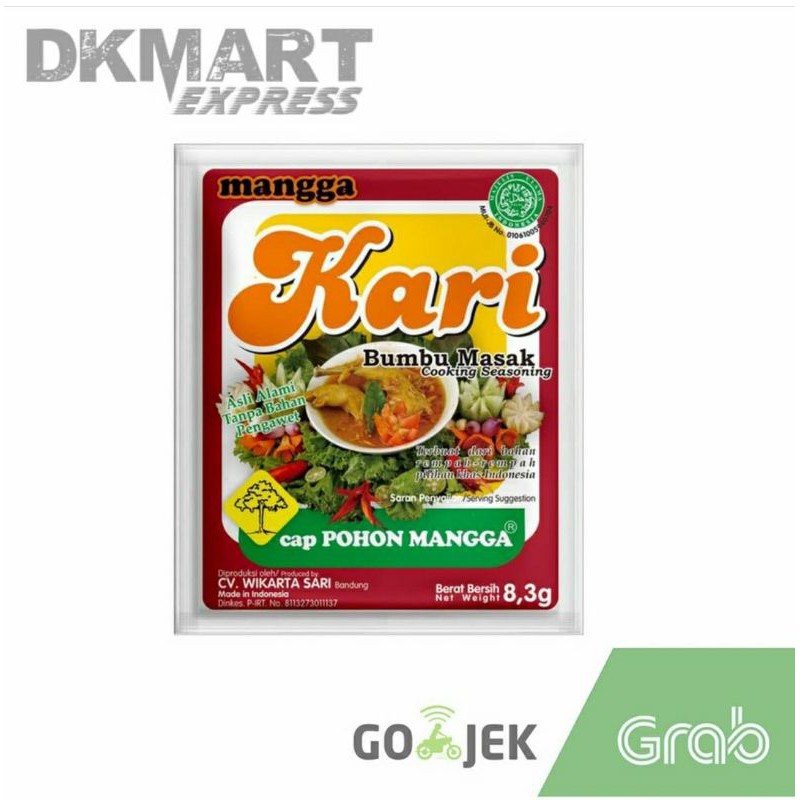 bumbu kari instant cap pohon mangga 8 gram