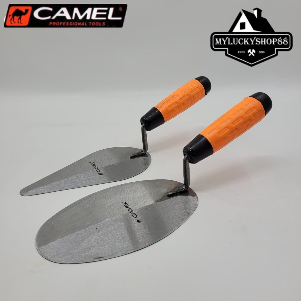 Sendok Semen Camel Gagang Karet 7 inch Lancip Bulat 7&quot;