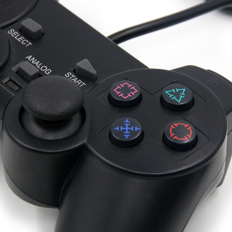 Btsg Ditingkatkan Untuk Controller PS2 Wired Gamepad Double Shock Game Handle Untuk2Konsol