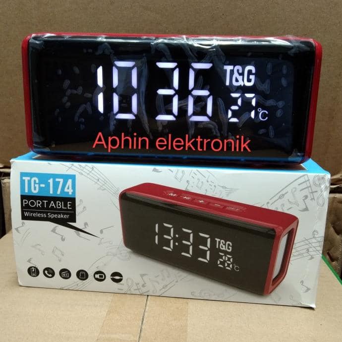 Speaker bluetooth TG-174 musik box Bluetooth Jam Alarm