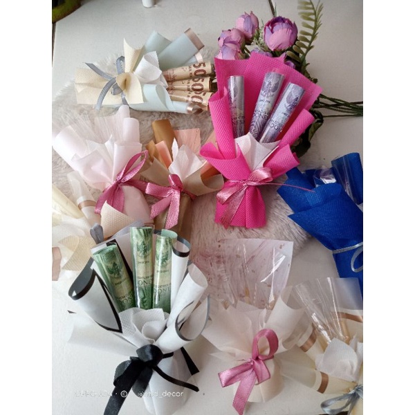 

selusin ampau lembaran buket mini buket ampau buket uang mini , gift kado unik rendom