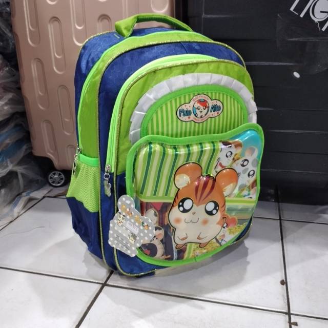 Tas timbul anak SD wanita PALO alto hamtaro kids alto