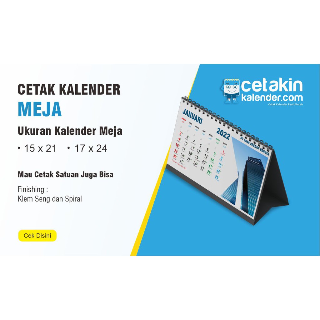 

Cetak Kalender Meja Finishing Spiral