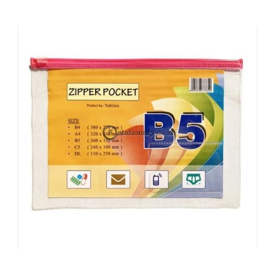 

Yushinca Zipper Pocket B5 (260 X 190mm) ZB-501