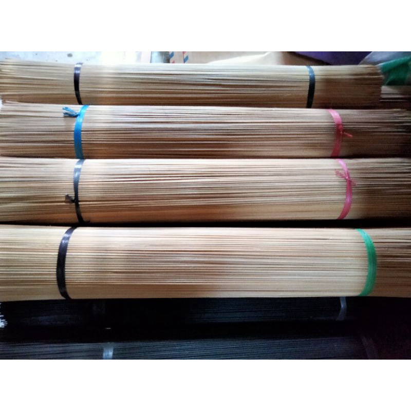 Jeruji sangkar semi kulitan bambu APUS 3mm panjang 70cm isi 100pcs