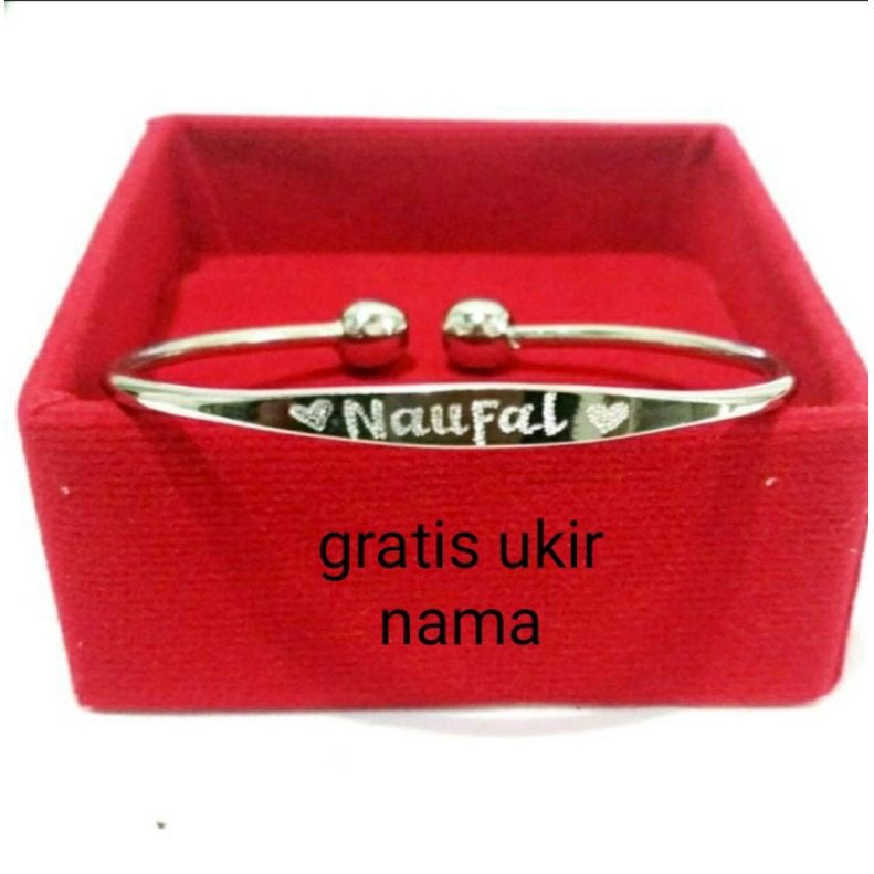 gelang bayi dan dewasa ukir nama