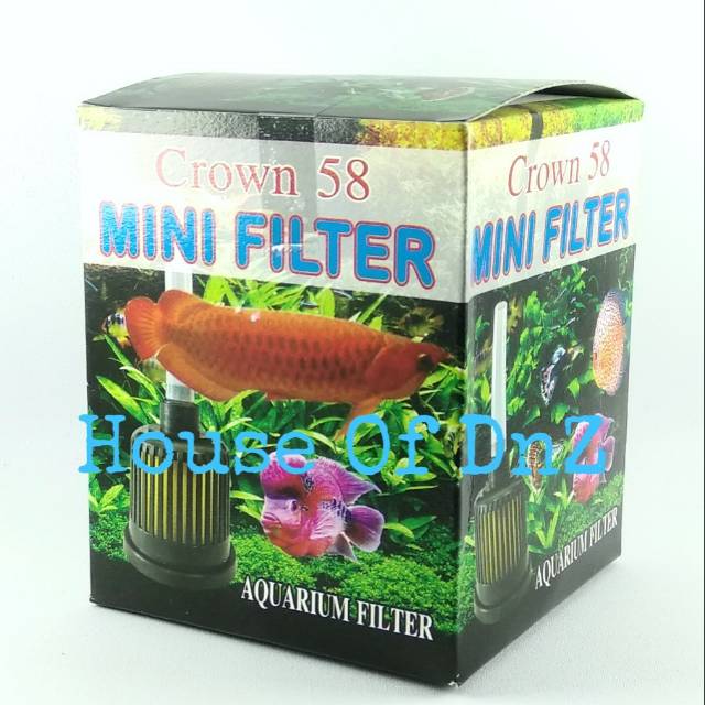 Mini Filter Aquarium Crown 58 Filter Aquarium Bulat Fliter