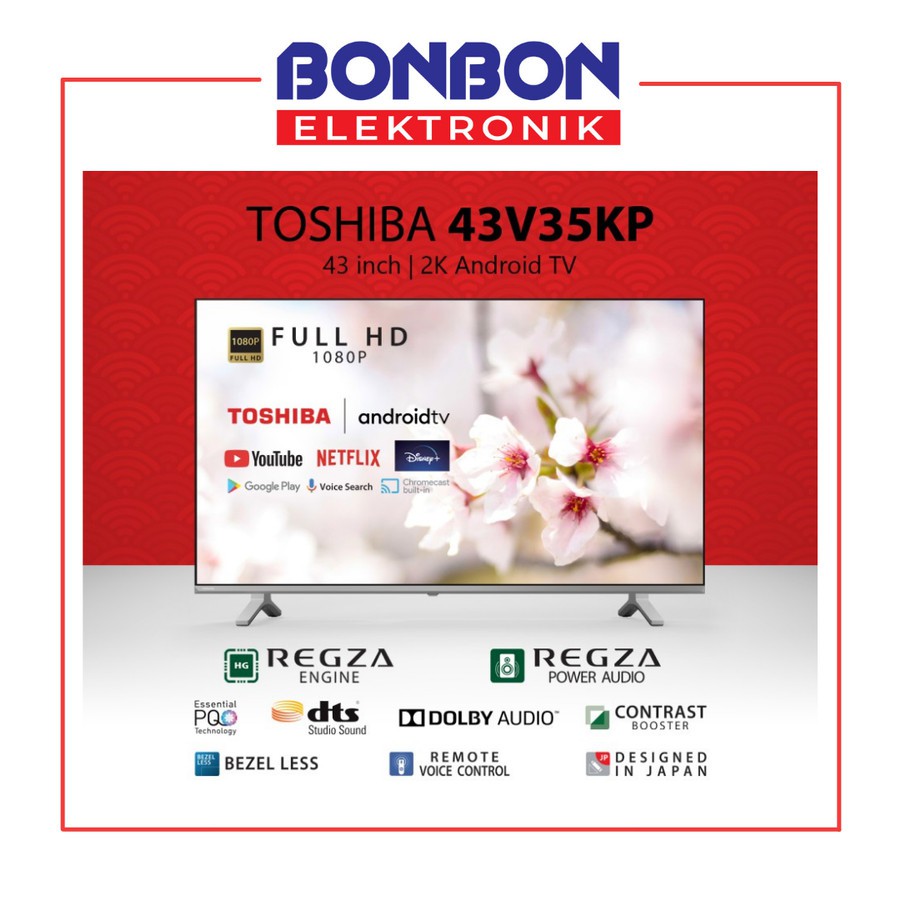 Toshiba LED TV 43 Inch 43V35KP SMART ANDROID 43V35P FHD