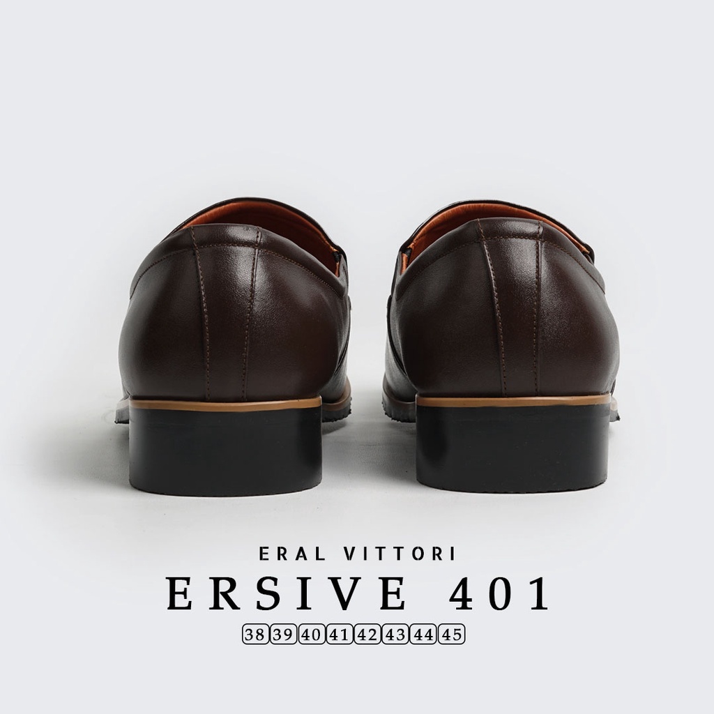 Eral Vittori - Ersive 401 Sepatu Kulit Pria Pantofel Formal