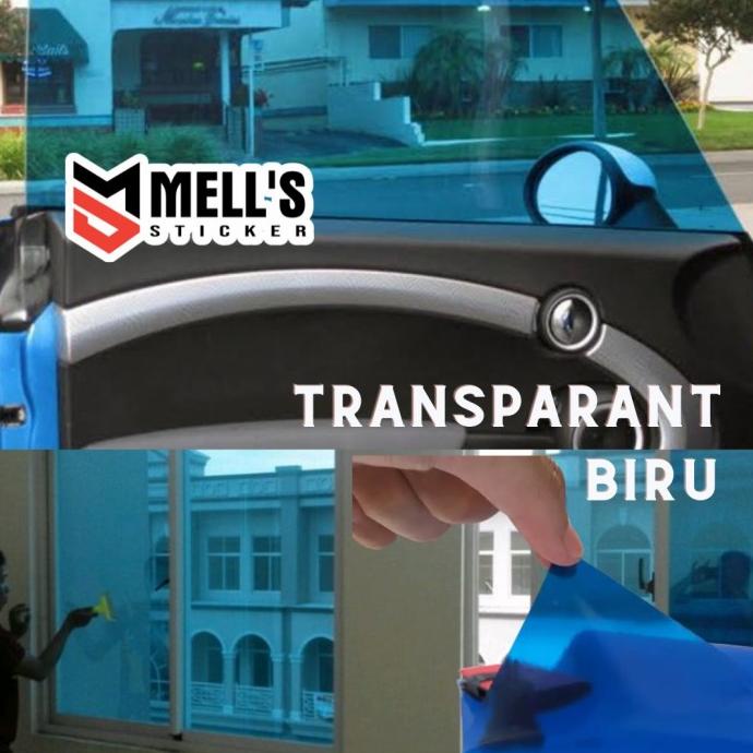 stiker skotlet biru transparan biru stiker motor profix mells-st11 Juara