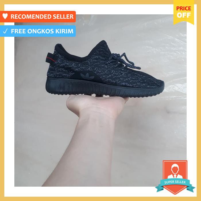 Sepatu Adidas Yeezy 350 Full Black Man Woman