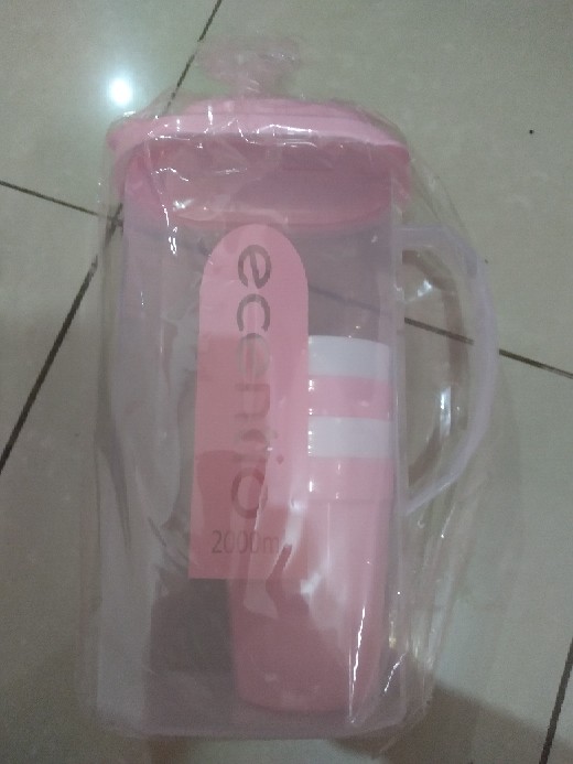Ecentio 5 In 1 2l Teko Jus Air Teh Kopi Wadah Plastik Dengan 4 Cangkir 280ml/ Water Jug Bpa Free