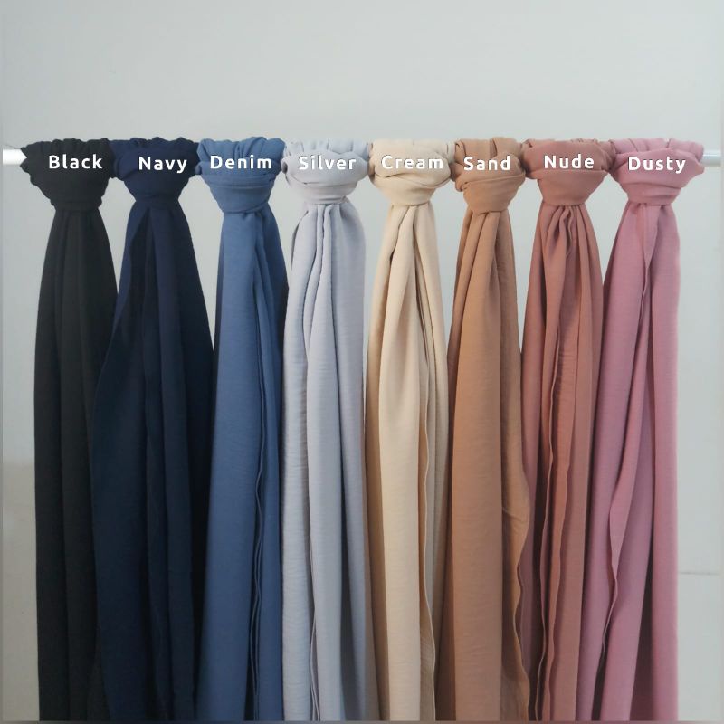 bahan pashmina crinkle shawl