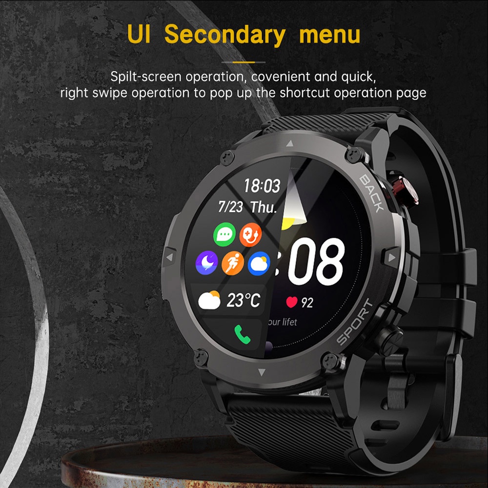 Bozlun smartwatch Jam Smartwatch Pria IP67 Smart Watch Bluetooth Heart Rate Tracking/Sleep Monitor Smartband C21 Panggilan Bluetooth