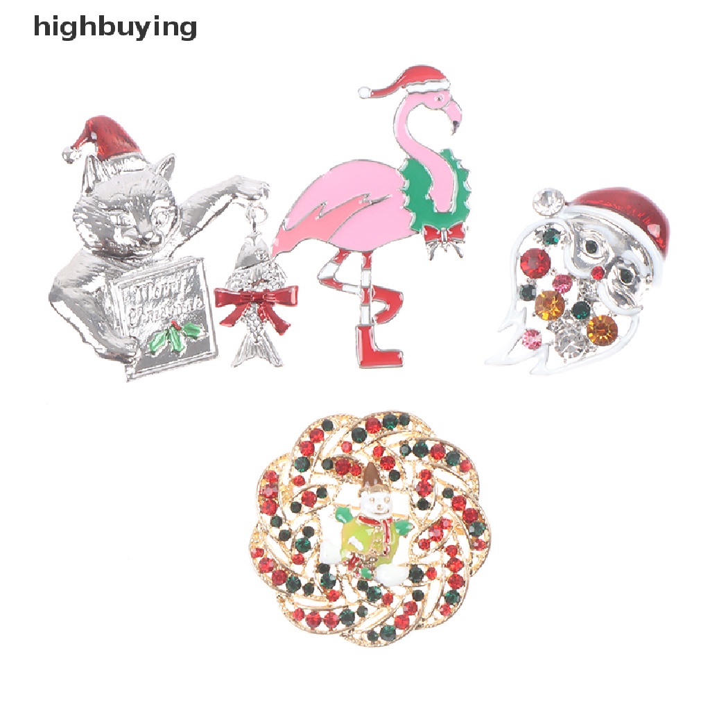 Hbid 1Pc Bros Pin Desain Pohon Natal Kucing Untuk Hadiah Wanita