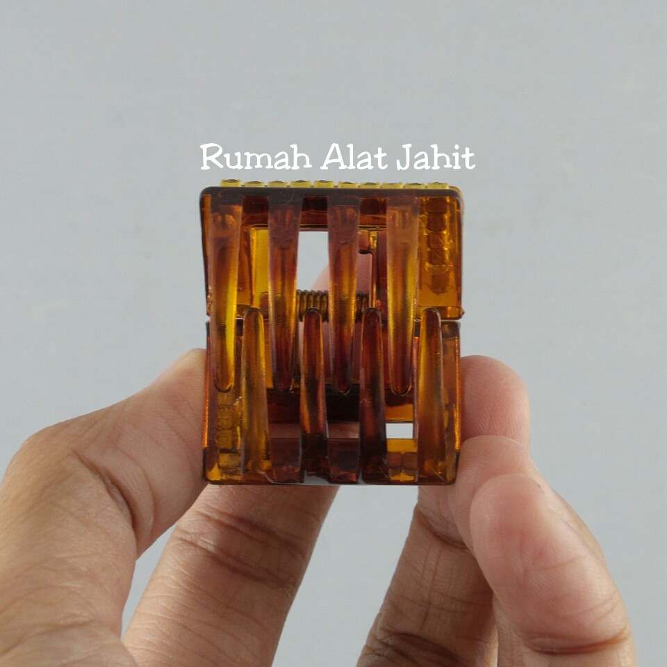Jepit Rambut / Jedai Kecil Permata Kotak 4cm