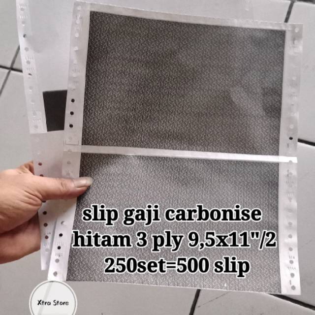 

ECER kertas Slip Gaji 250set 3ply 9.5x11/2