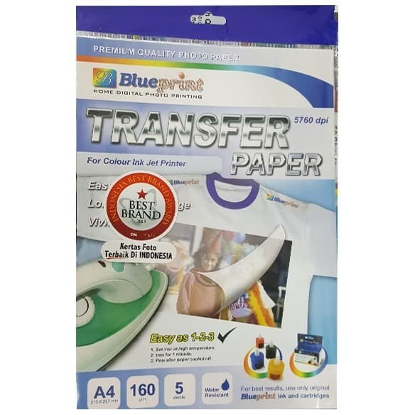 

BLUEPRINT TRANSFER PAPER WHITE A4 - 160 GSM (BP-TWA4160)