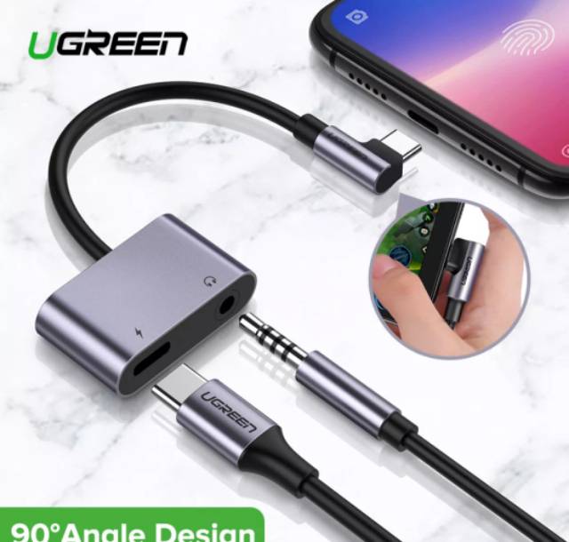 Ugreen Type C to Aux 3.5mm support charging Original