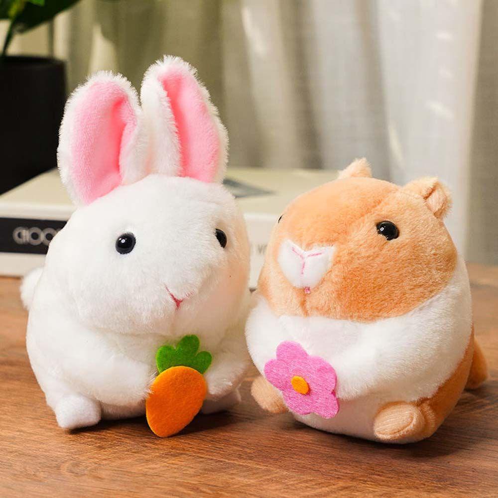 Lanfy Mainan Hewan Kawaii Lucu Hadiah Ulang Tahun Tarik String Tail Bergoyang Handmade Wag Tail Rabbit Toy