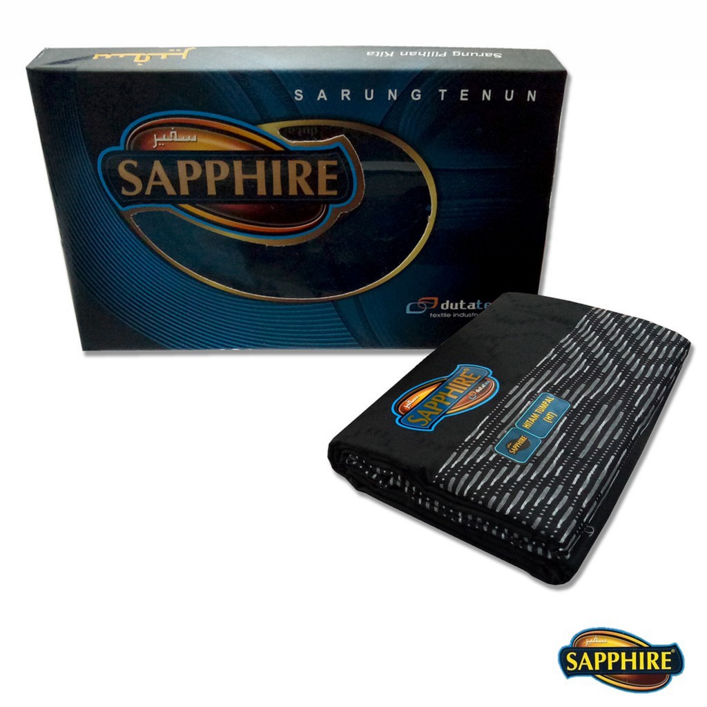 SARUNG SAPPHIRE HITAM TUMPAL - SAFIR SAPIR SHAPIRE WARNA HITAM SARUNG TENUN DEWASA PREMIUM EKSKLUSIF