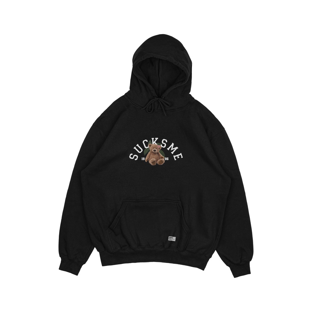 Sucksme Pullover Hoodie Black - Leaf Bear