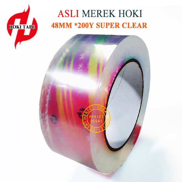 ASLI MEREK HOKI SUPER CLEAN 45mmx200Y MURAH FULL LAKBAN SUPER CLEAN