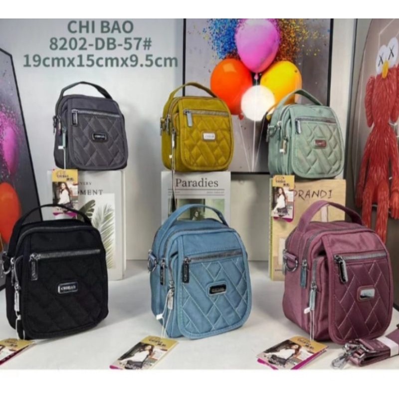 Tas Selempang Wanita Chibao Bahan Kanvas tipe8202-20#