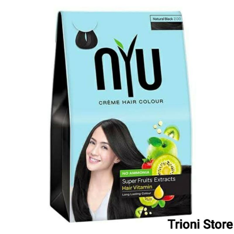 NYU CREME PEWARNA RAMBUT NATURAL BLACK