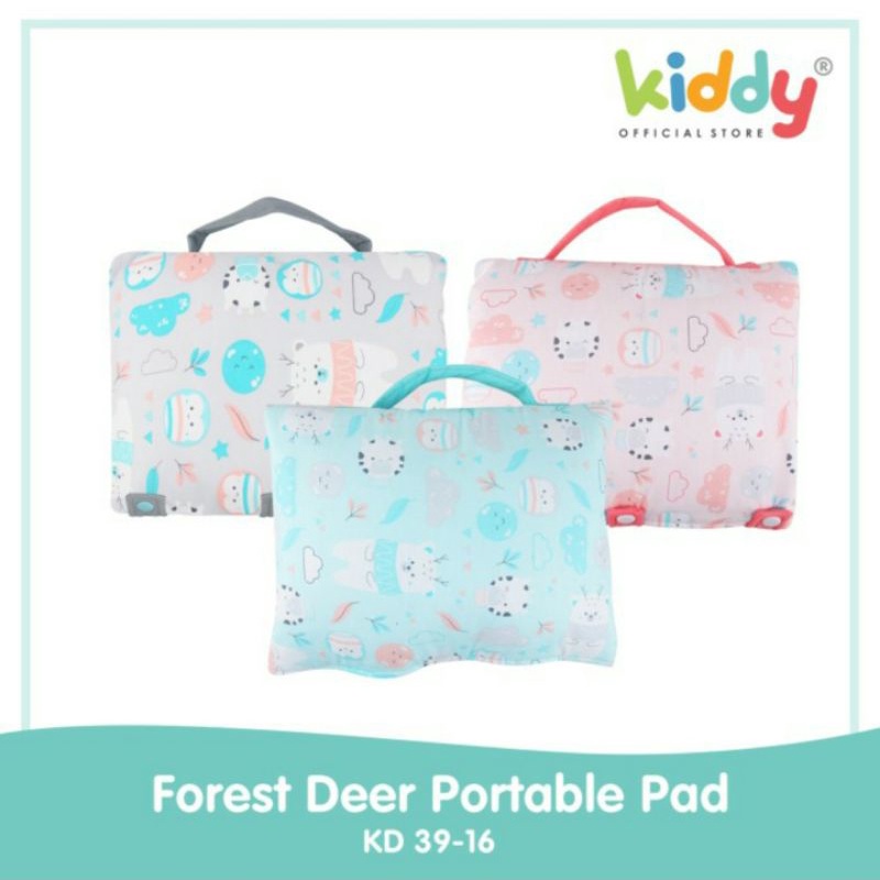 Kiddy Forest Deer Portable Pad / Tas Alas Tidur Bayi Serbaguna Portable Blanket Baby KD 3916