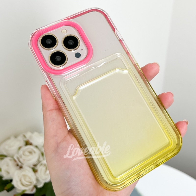 card holder ombre case iphone 7 8 pls x xs xr xs max 11 12 13 pro max