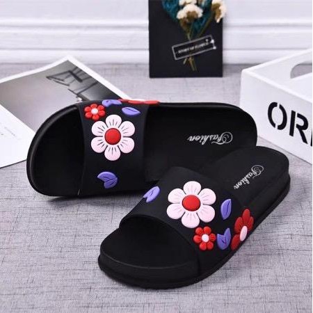 Sandal Wanita SELOP BUNGA TERBARU