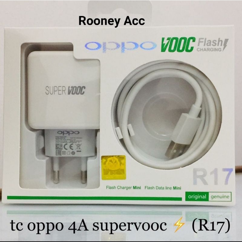 CHARGER OPPO SUPERVOOC FAST CHARGING R17 USB TYPE C Find X, Reno 2, Reno 2F, Reno 3, Reno 4,A52, A53