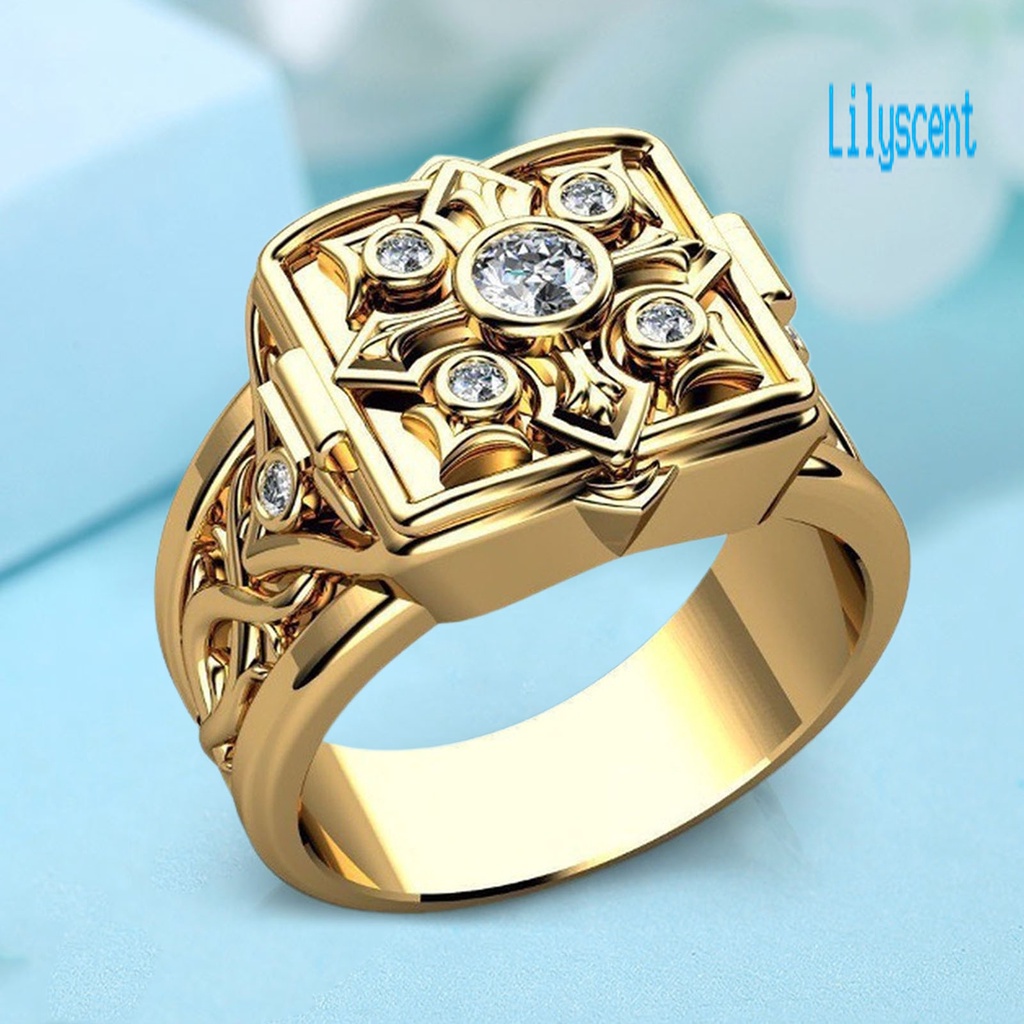 Lily Kotak Cincin Pria Bentuk Sandal Jepit Geometri Dengan Tutup Untuk Hadiah Ulang Tahun