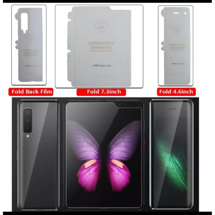 Hydrogel FILM Clear Samsung Galaxy Z Fold 4 Fold 3 5G Z Fold 2 Fold 1 / Anti Gores Screen Protector Jelly Bening Jual Terpisah