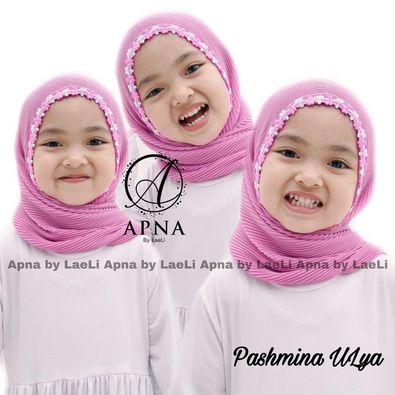 Pashmina Plisket Anak Murah Model Terbaru ULya (BISA COD) / Jilbab pashmina plisket lucu bagus murah