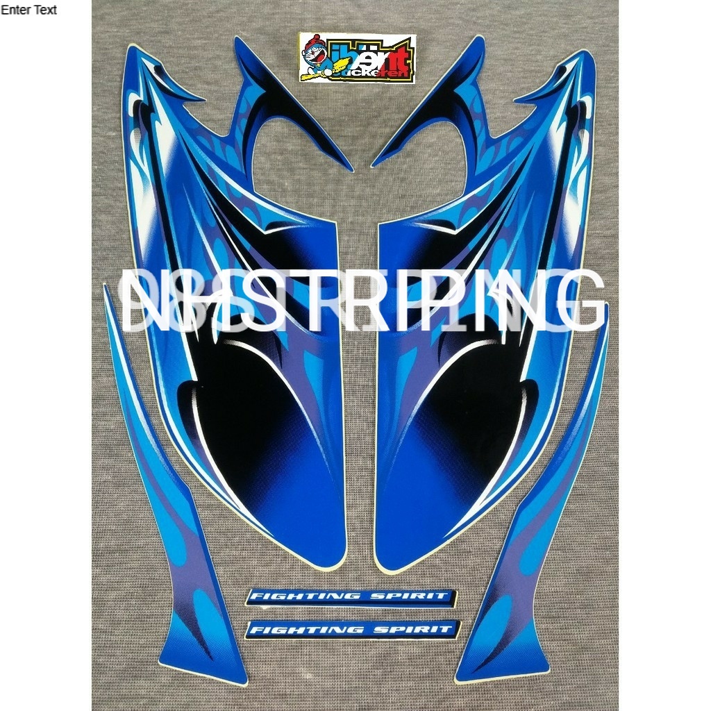 STRIPING RX KING BIRU  2006 STIKER LIS POLET ORI YAMAHA