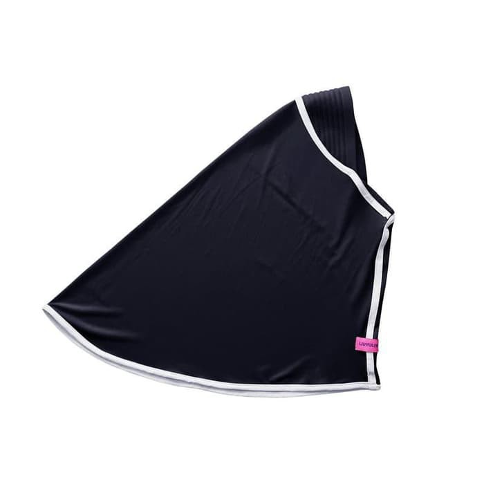 Baju Muslim Anak Perempuan Gamis Jersey Hitam Putih MJBK01 Berkualitas