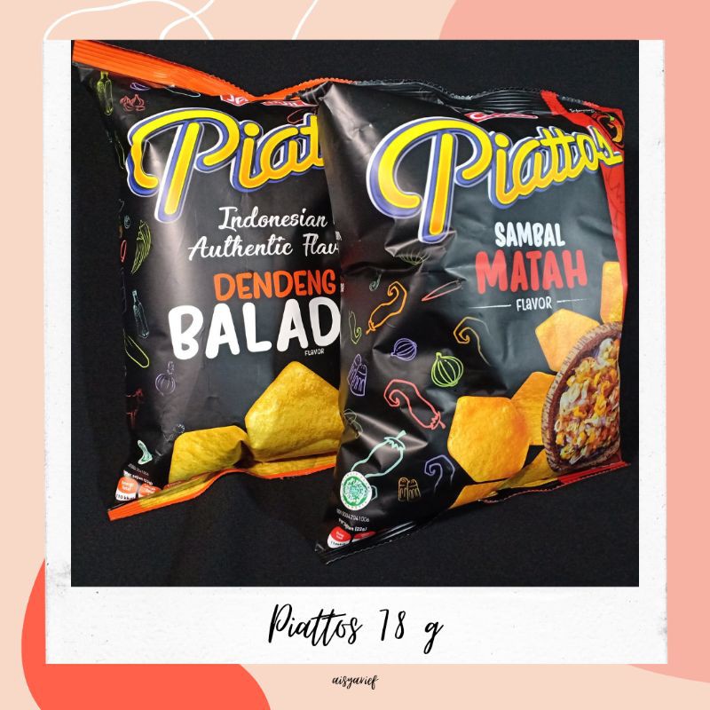 

Piattos 78g Rasa Dendeng Balado, Sambal Matah, Sambal Terasi, Sambal Geprek