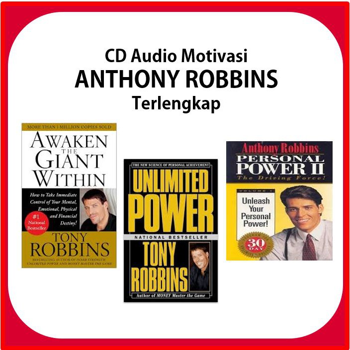 Cd Motivasi Anthony Robbins Bahasa Inggris Terlengkap Shopee Indonesia