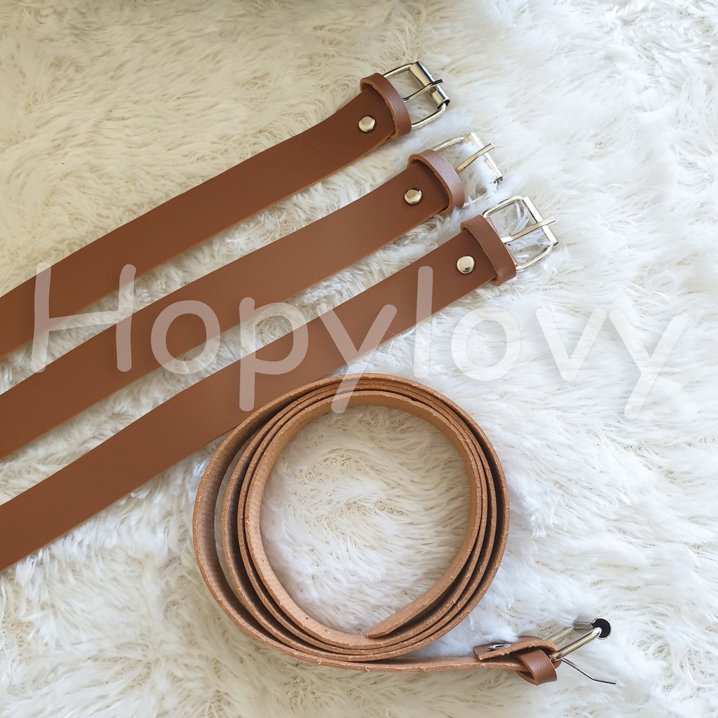 PROMO HOPYLOVY Ikat Pinggang Wanita / Belt Brown Kulit Sintetis