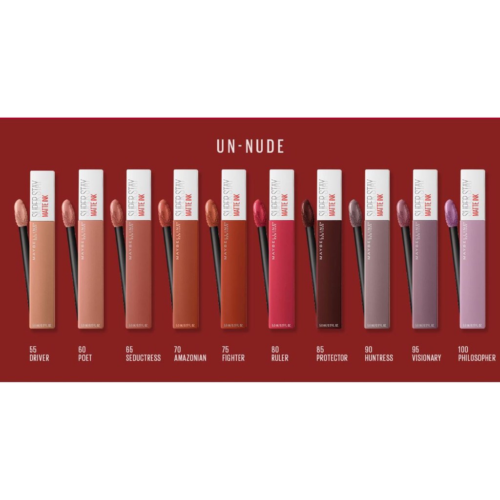 Un-Nude Edition! MAYBELLINE Super Stay Matte Ink Liquid Lipstick Collection