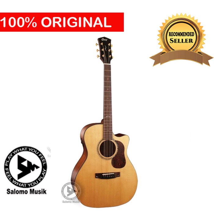 Gitar Akustik Elektrik Cort Gold A6 + Case Original