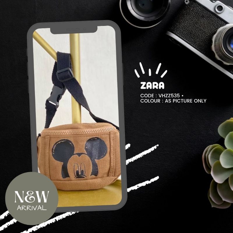 WAIST BAG ZR | TAS PINGGANG ZARAAA (VHZZ535) | TAS BRANDED