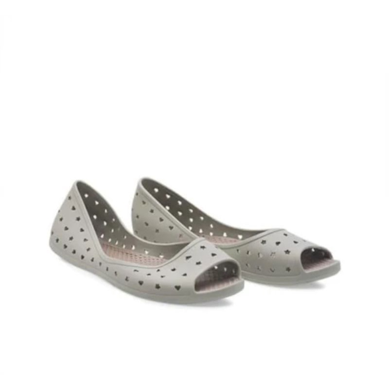 Bata Sepatu Wanita Heart Peep Toe Abu 38