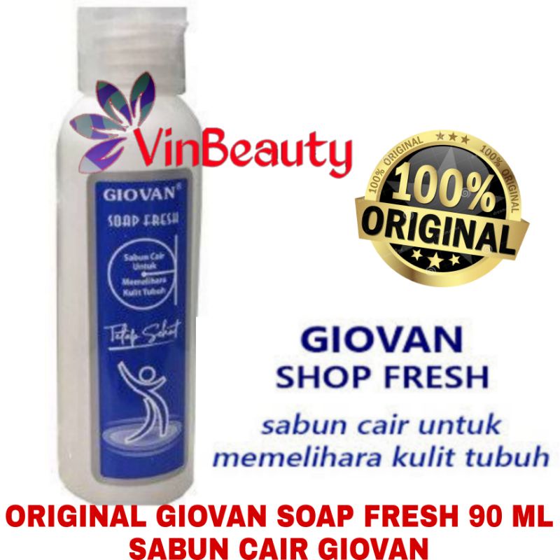 GIOVAN SOAP FRESH 90 ML / SABUN CAIR MANDI ANTISEPTIK GIOVAN 90ML