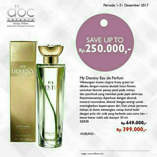 parfum my destiny oriflame