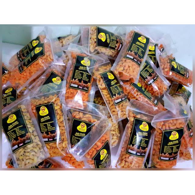 

MAKARONI CINTA KRIUK / RENYAH / MAKARONI BANTET / MAKARONI KONDANG ENAK ANEKA RASA 100 GR