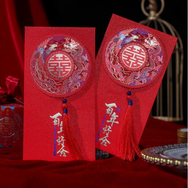 

Kertas Angpao Sangjit Wedding Blessings Married Nikahan Phoenix