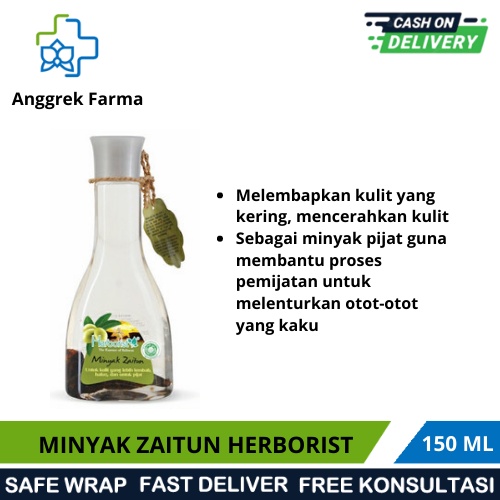 HERBORIST MINYAK ZAITUN 150 ML/MINYAK ZAITUN/MINYAK URUT/PIJAT ZAITUN